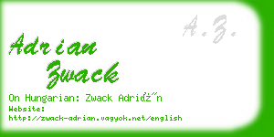 adrian zwack business card